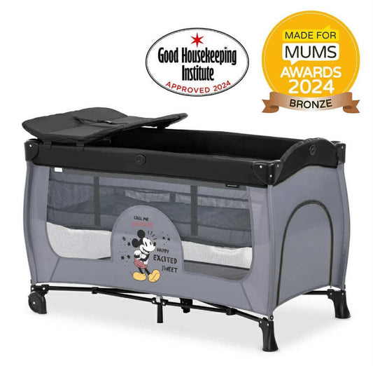 hauck Sleep N Play Center, Mickey - Travel Cot Set & Changing Mat
