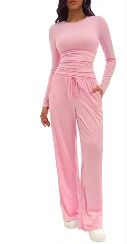 Women's Long Sleeve Casual Pants Set