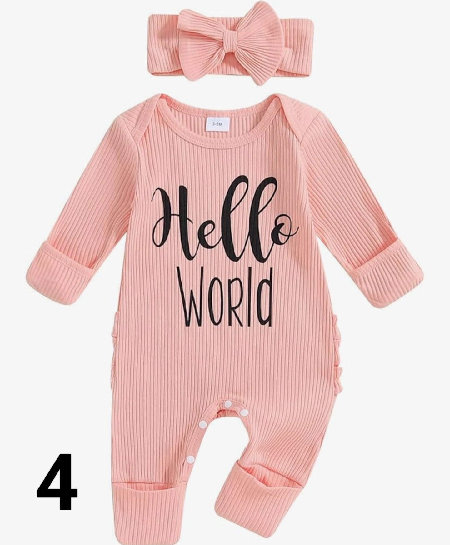 Baby Girl Romper + Headband Baby Grows Newborn Clothes Outfit One Piece Autumn Spring Jumpsuit Overall
