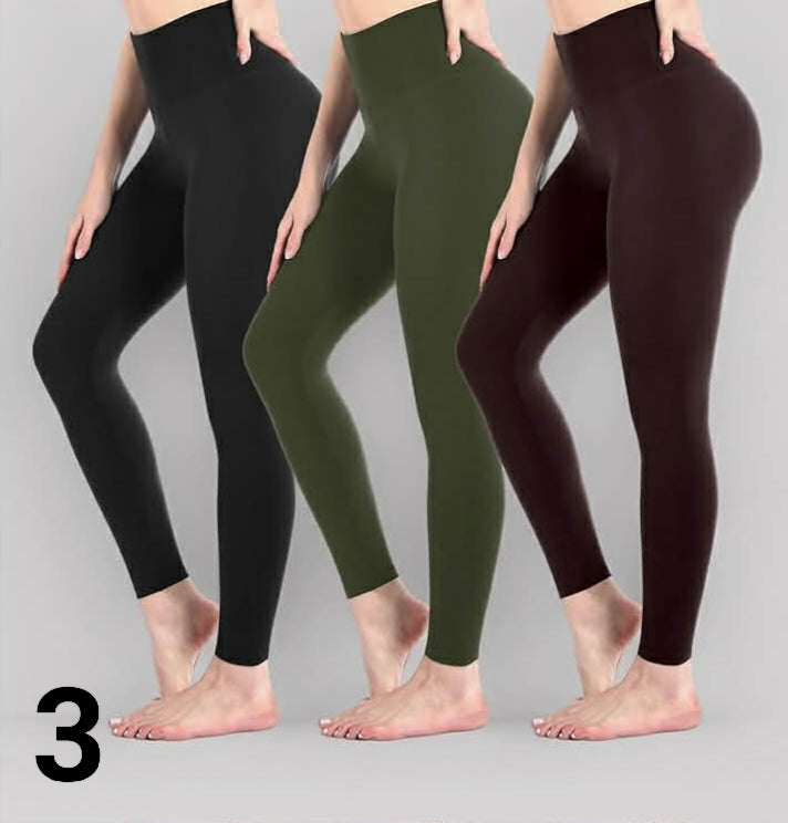 3 Pack Black Leggings for Women, High Waisted Buttery Soft Leggings for Workout Running Yoga