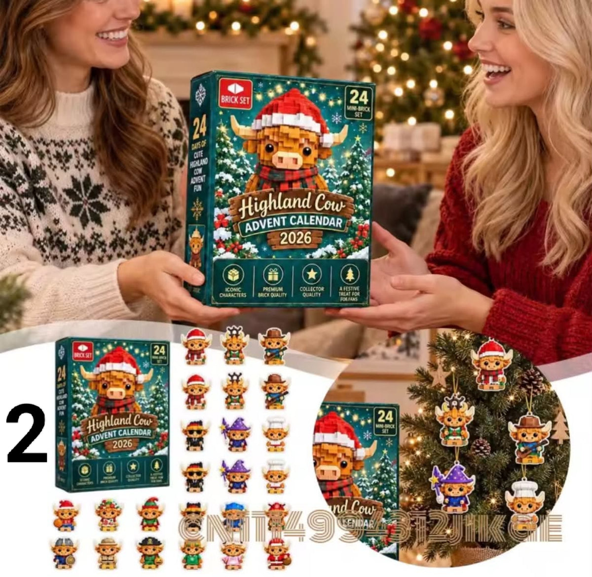Highland Cow Advent Calendar