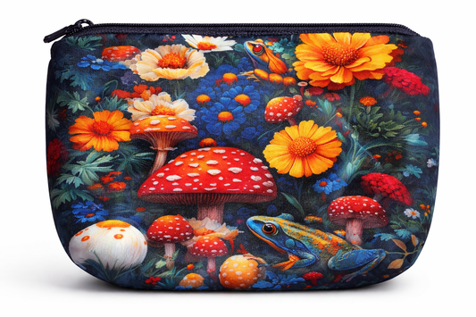 Enchanted Mushroom Garden Zip Pouch