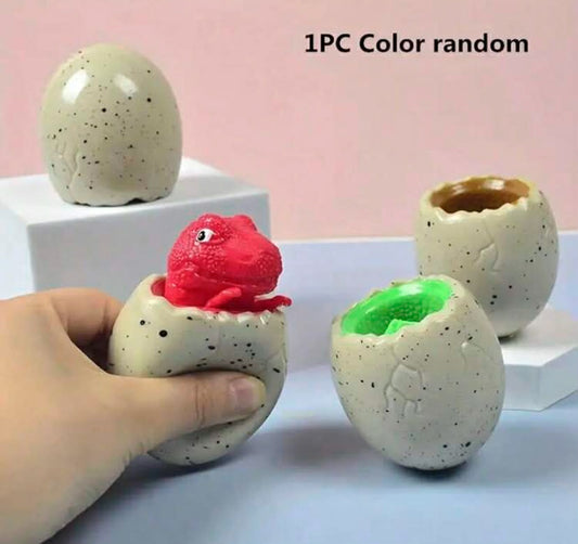 1 pc Dinosaur Egg Toy Hatching Egg Stress Relief Squeeze Cup Prank Tool