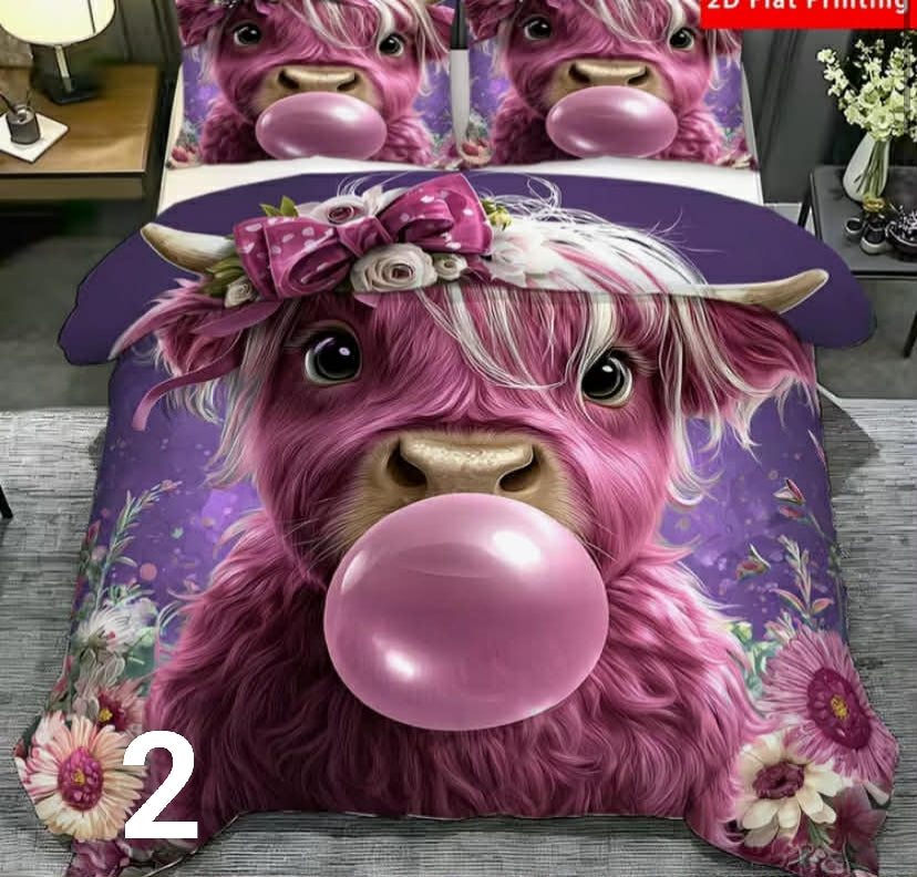 Highland Cow Farm Animal Cute theme