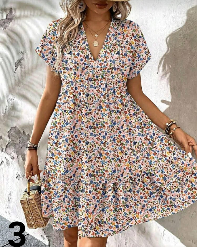 Ditsy Floral Vacation Dress