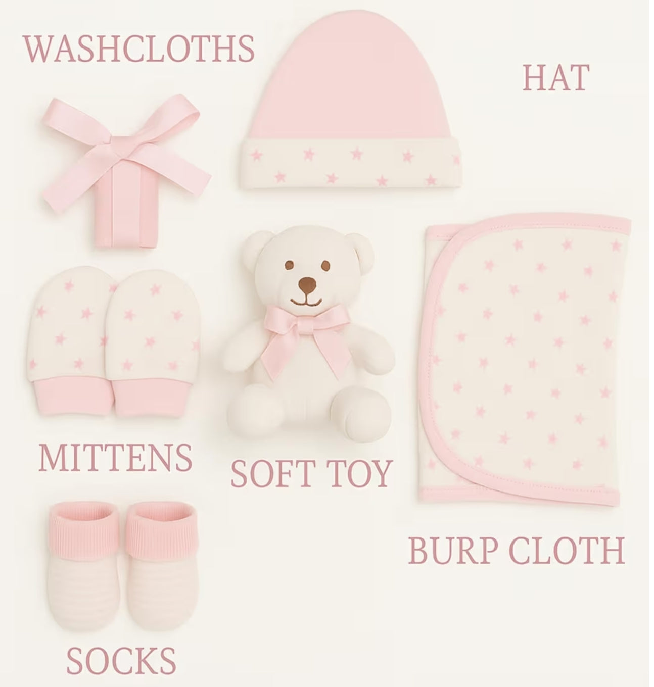 7 pcs baby set (0-3 months)
