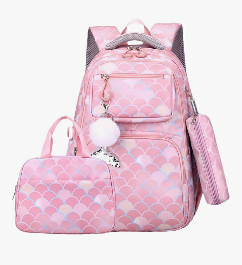 Girls School Backpack Elementary Students Book Bag Colorful School Bag for Girls