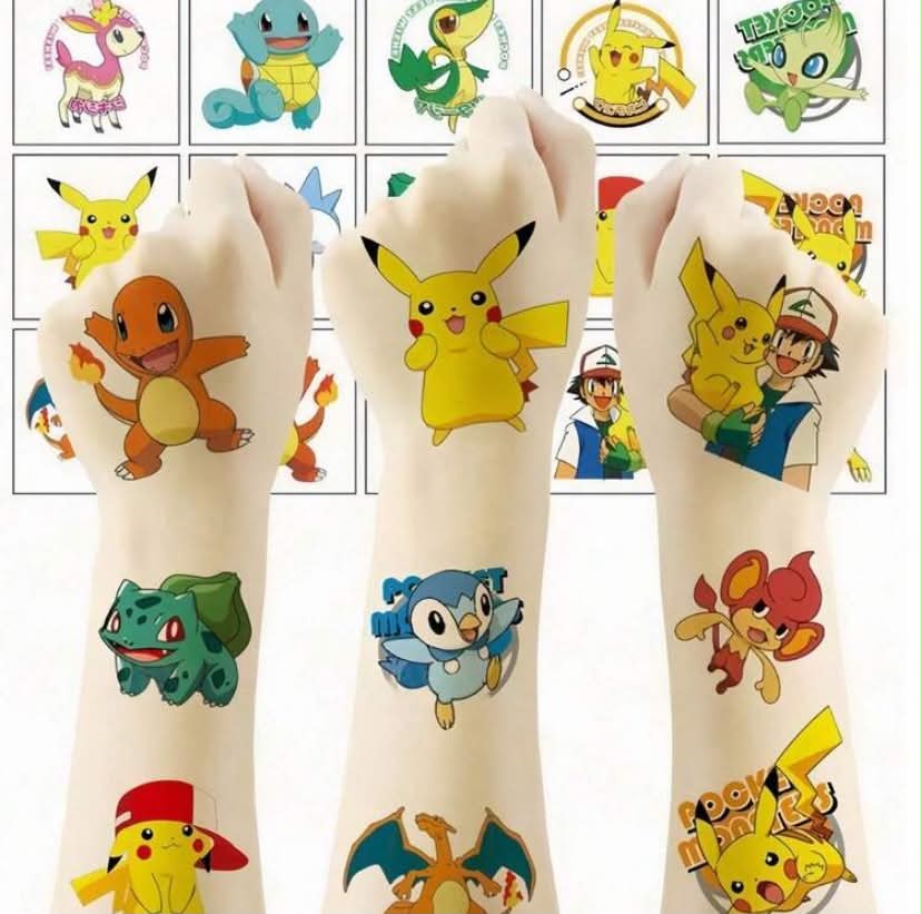 20pcs (5x5cm) Super Cute Pokemon Stickers! Can Be Stuck Anywhere - Perfect For Birthday Parties, Cosplay Or Daily Use. Some Designs Have Surprise Patterns!