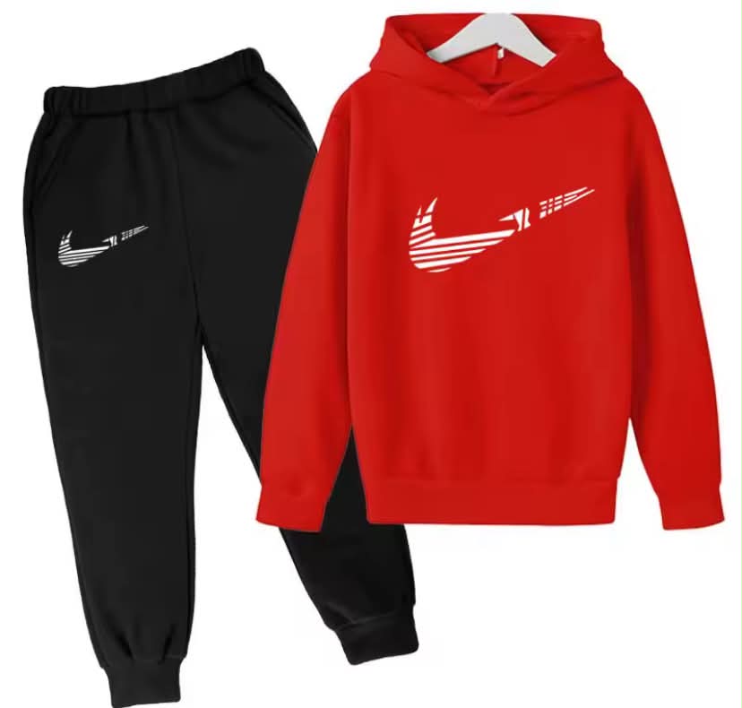 Children Hoodie Letters Sports Pullover