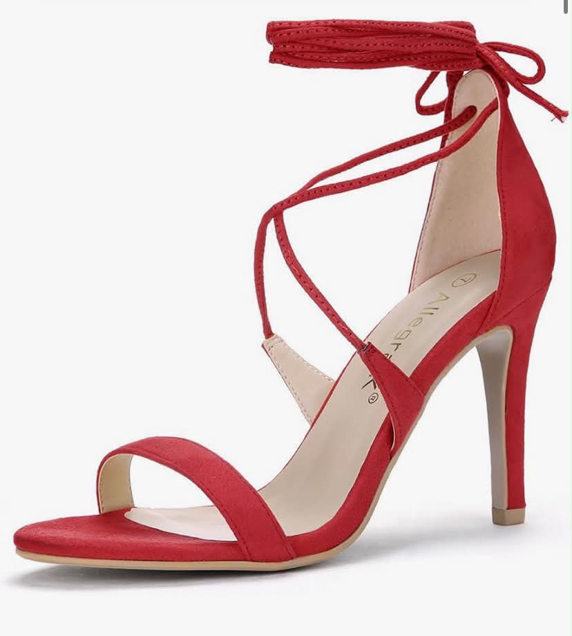 Women's Stiletto Heel Lace-up Sandals