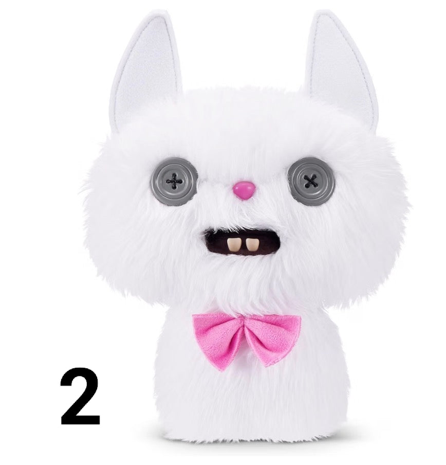 Fuggler Alley Cats 9-Inch Plush Toy (Wide Eyed Cat) by ZURU – Funny Ugly Monster Stuffed Animal with Human-Like Teeth,