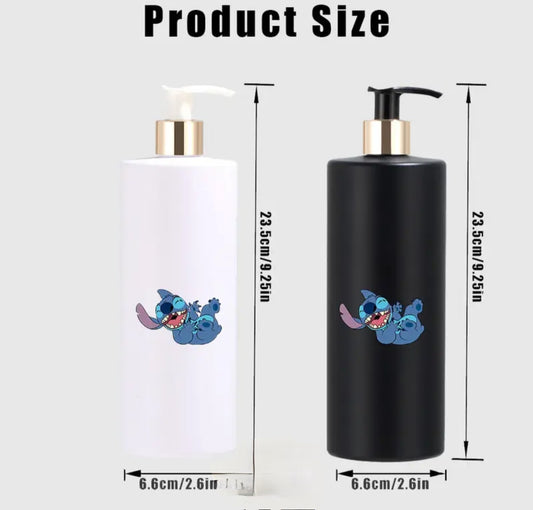 1 pc Disney Stitch  Plastic Soap Dispenser, Refillable Pump ,