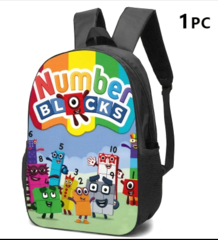 1 pc  Backpack, Crossbody Bag, And Pouch With Colorful