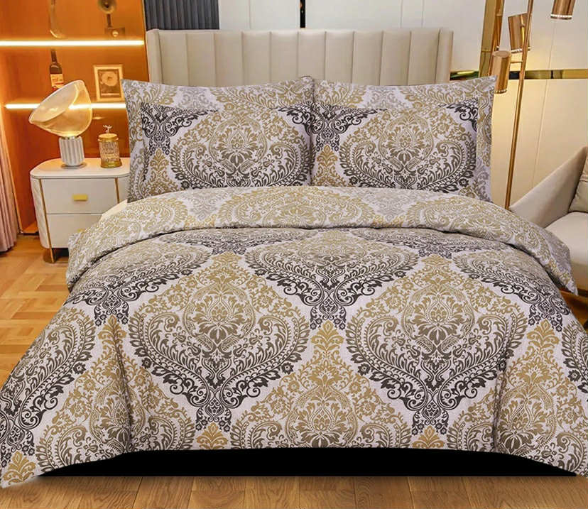 100% Rich Cotton Duvet Quilt Cover Bedding Set