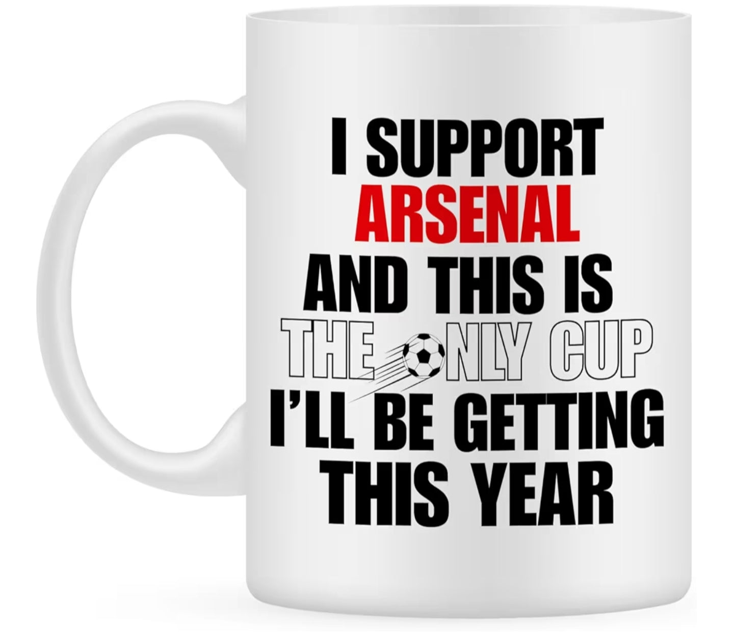Man Utd or Arsenal Fans Mug - 11oz Ceramic Coffee Cup