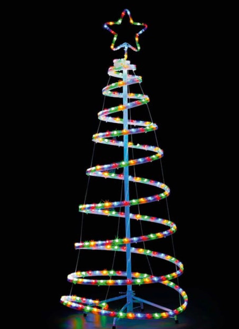 Mains Operated LED Spiral Maypole Tree 1.5m