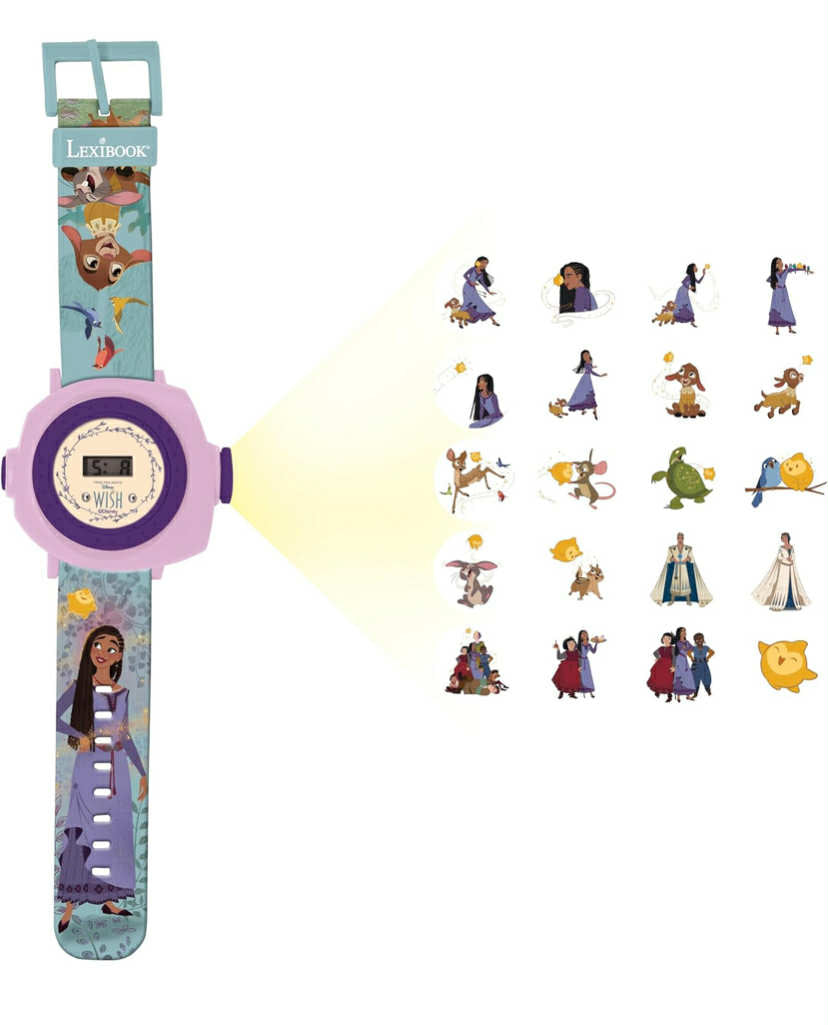 Disney Wish - Adjustable Projection Watch Digital Screen - 20 Images of The Movie Wish - for Children