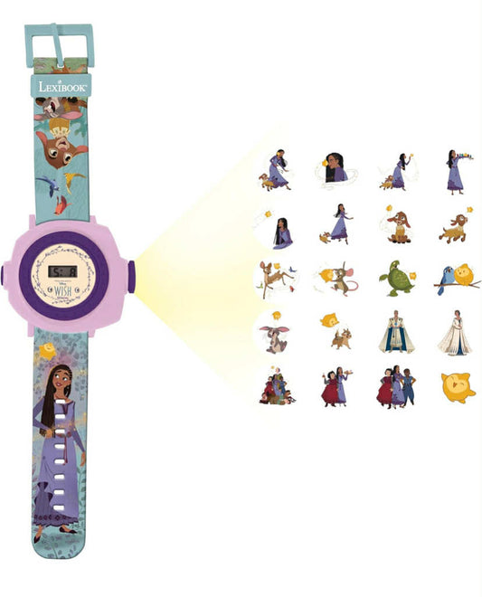 Disney Wish - Adjustable Projection Watch Digital Screen - 20 Images of The Movie Wish - for Children