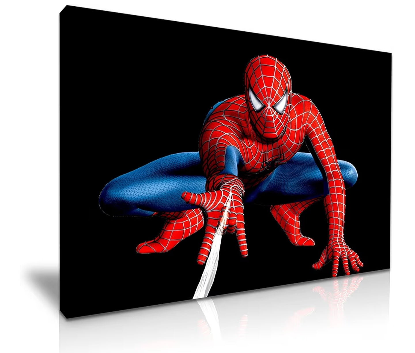 Spiderman Stretched Canvas Wall Art Picture Print Gift For Spiderman Marvel Movie Fans Modern Home Office Hotel Decoration (XS: 20cm X 31cm)