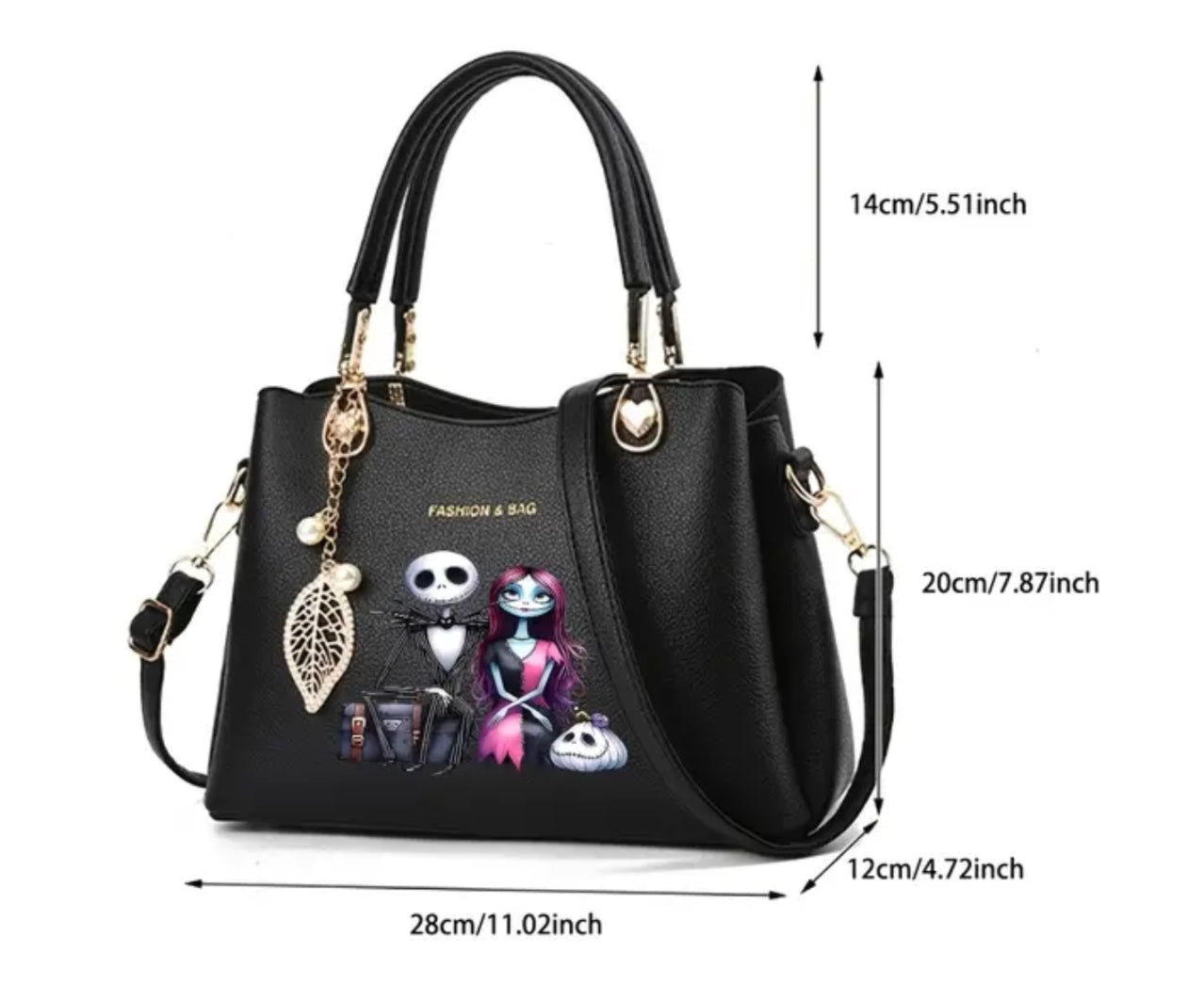 NBC Jack Skellington & Lisa Crossbody Bag for Women