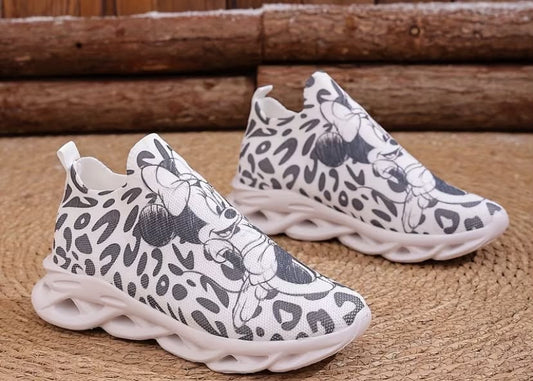 New Stylish Knitted Sports Running Shoes for Women, Featuring a Casual Printed Design., Women Shoes, Sneakers