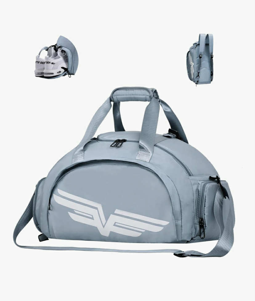 30L Sports Gym Bag with Wet Pocket & Shoe Compartment,
