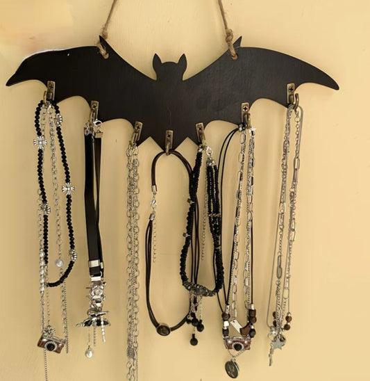 Bat Key Hook - Gothic Vampire Wall Decor Multi-Functional Hanger, Suitable for Necklaces and Keys, Easy to Install Durable Structure, Wall Decoration,