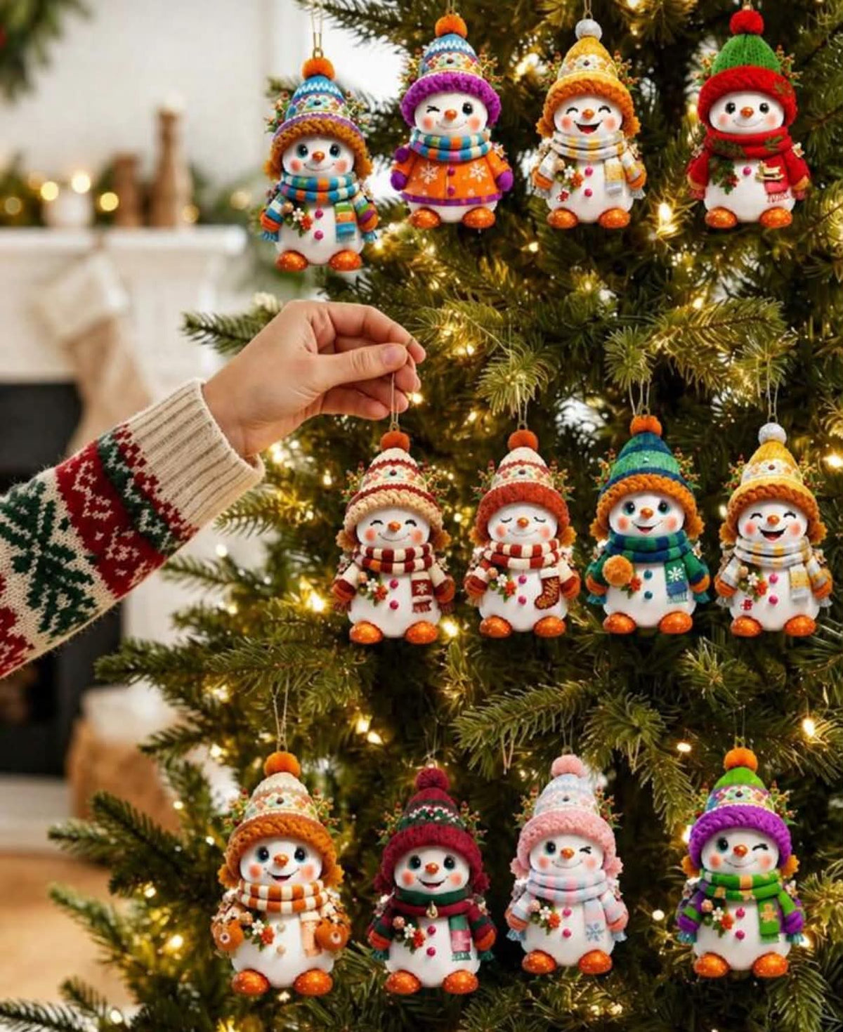 Star, deer or snowmen bobbles