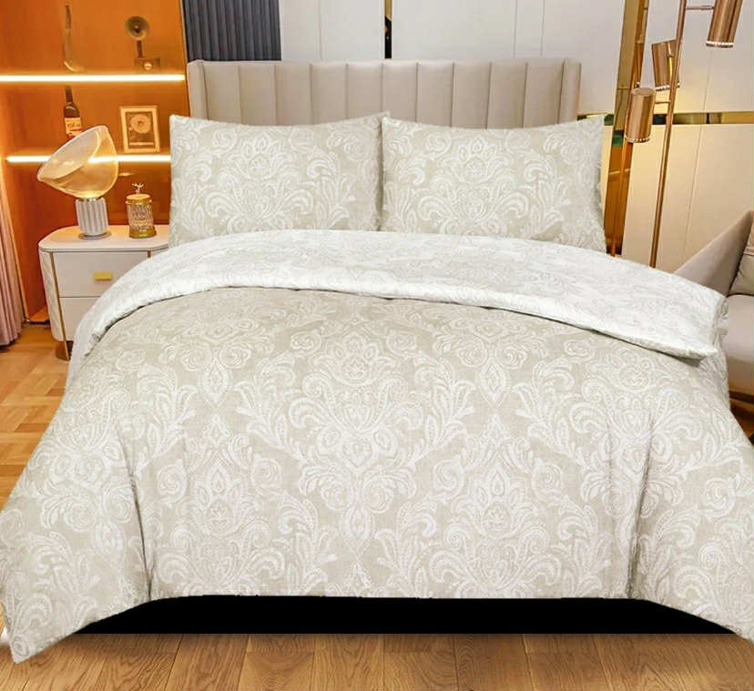 100% Rich Cotton Duvet Quilt Cover Bedding Set