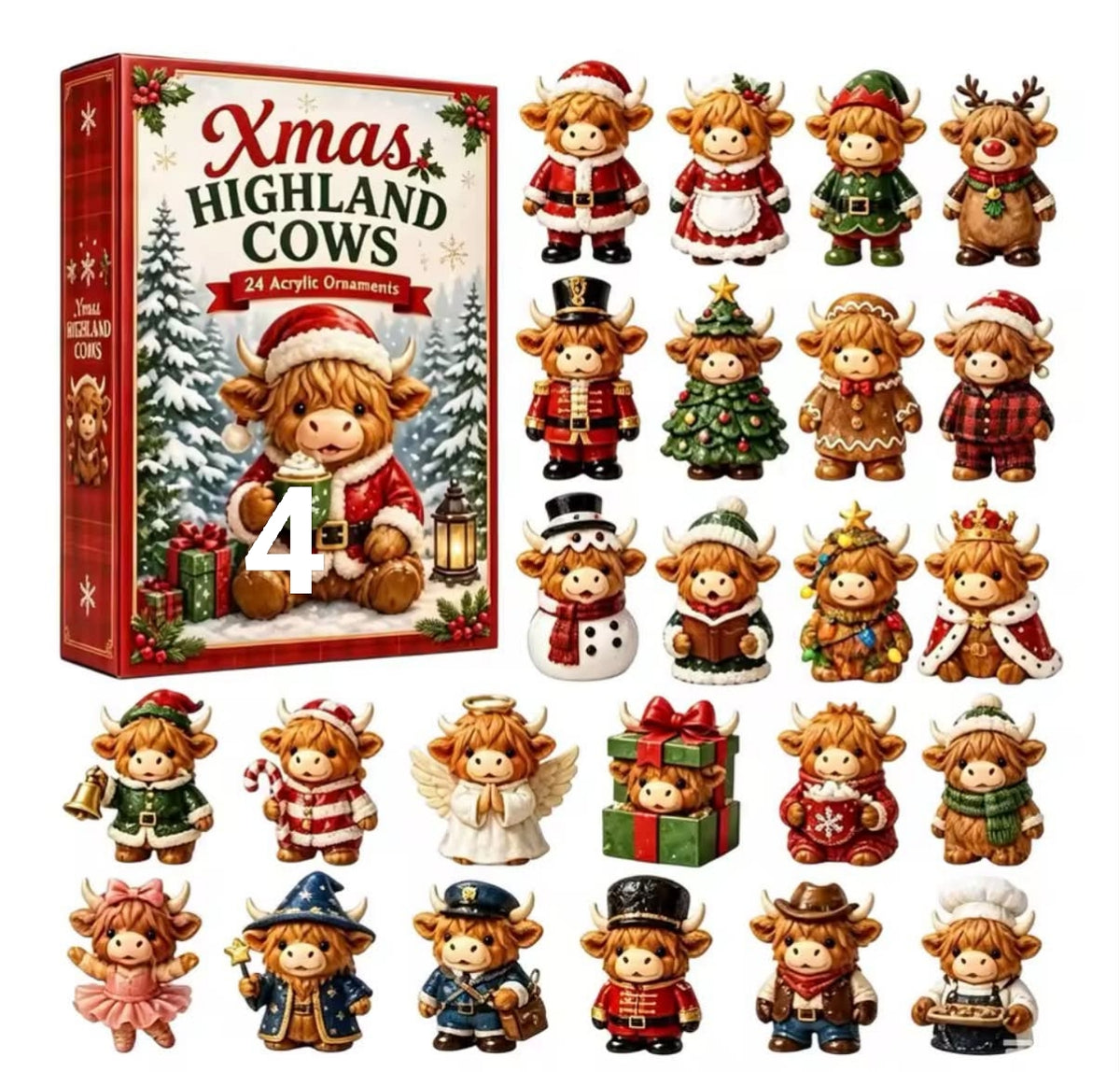 Highland Cow Advent Calendar