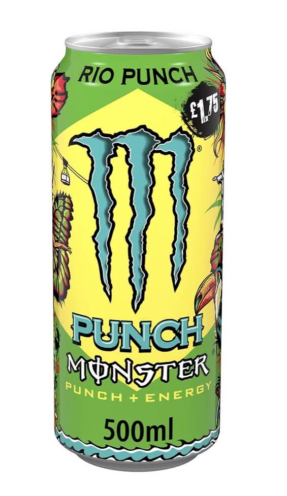 12 Pack of Energy Drink, 500ml,  Carbonated energy