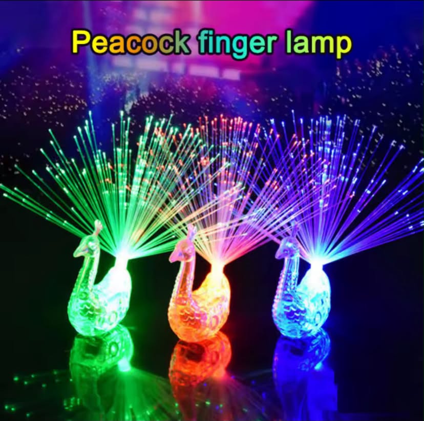 Peacock Finger Light Glow In The Dark