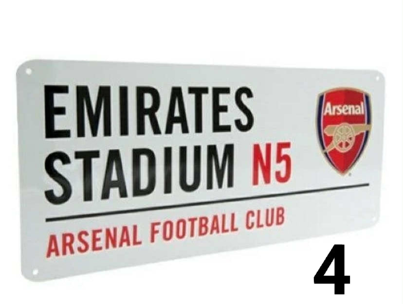 Official Football Club Stadium Street Wall Door Sign Licensed Merchandise New