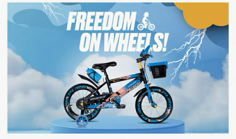 12" 14" 16" Boys Children Bike with Stabilisers Wheels Kids Bike for Ages 3-9 Years Old Blue