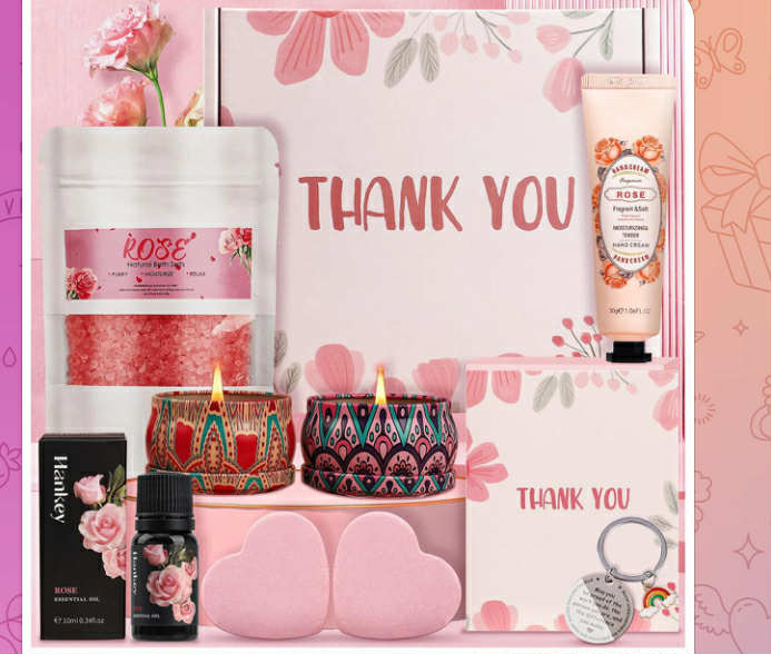 Pamper Gifts for Women, Gifts for Women Birthday Unique, Bath Sets Relaxation Spa