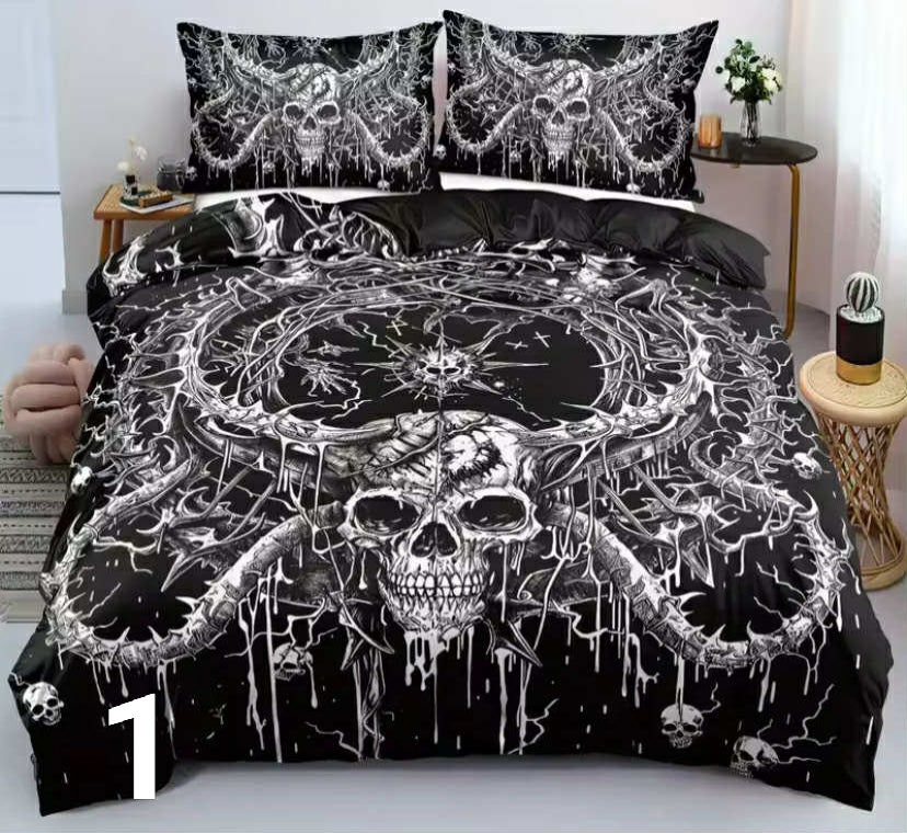 Skull bedding