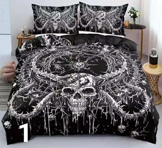 Skull bedding