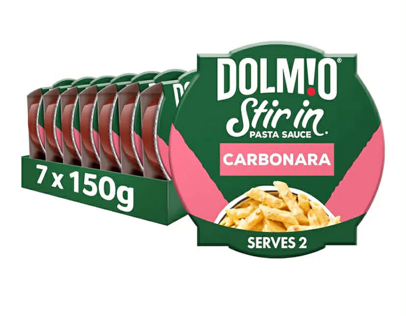 Stir In Carbonara Pasta Sauce, Bulk Multipack 7 x 150g pots