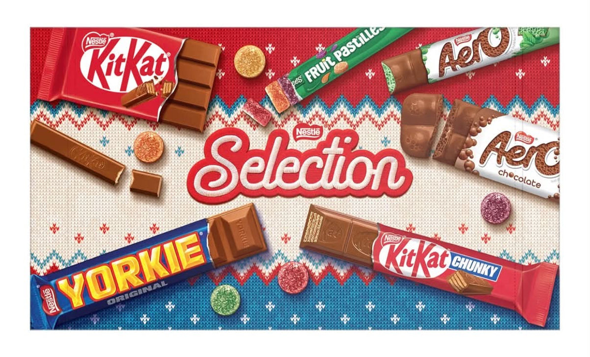 Pack of 1 Nestlé Christmas Chocolate Selection Box, 223.5g