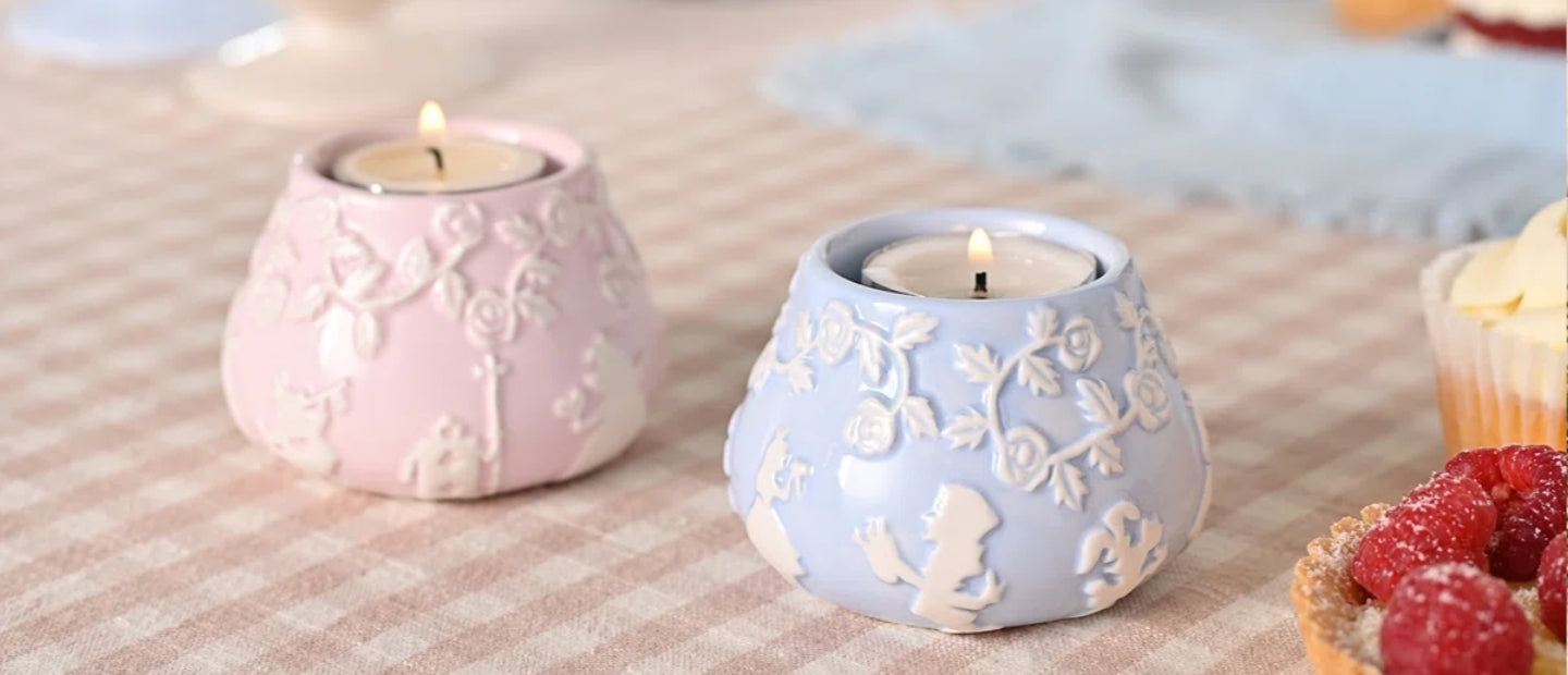 Disney Alice in Wonderland Set of 2 Tea Light Holders (Set of 2)