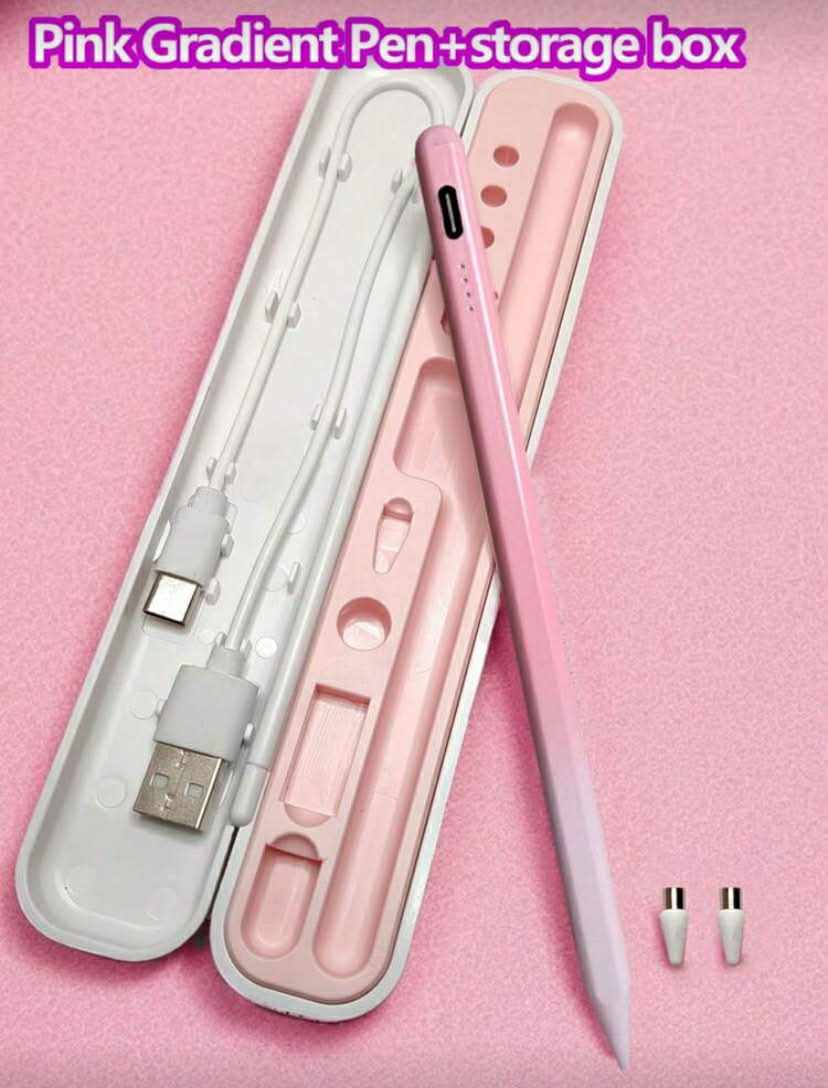 2 pcs Set (Stylus Pen + Storage Box), Alloy Material, Magnetic Gradient Color