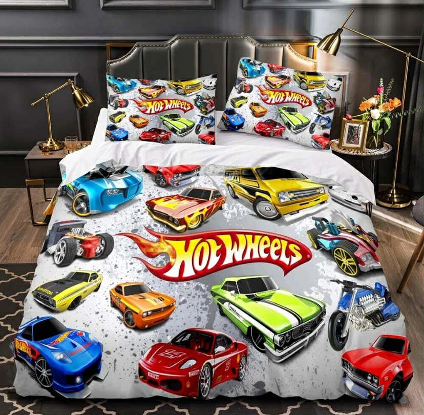Hot wheels bedding set single only