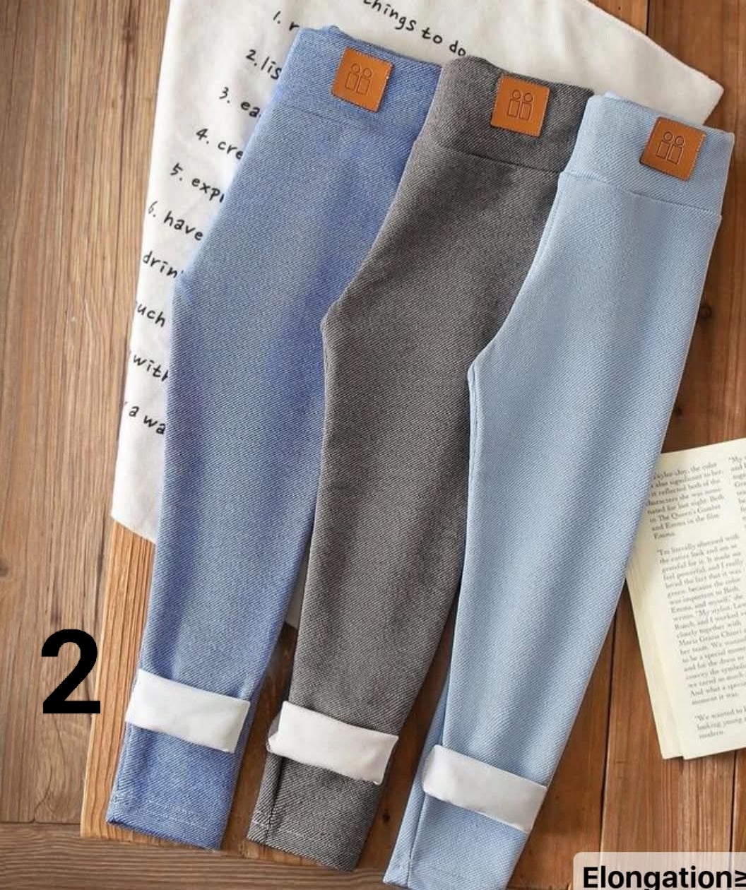 Young Girl 2PCS Young Girls Winter Leggings. (Random sent out)