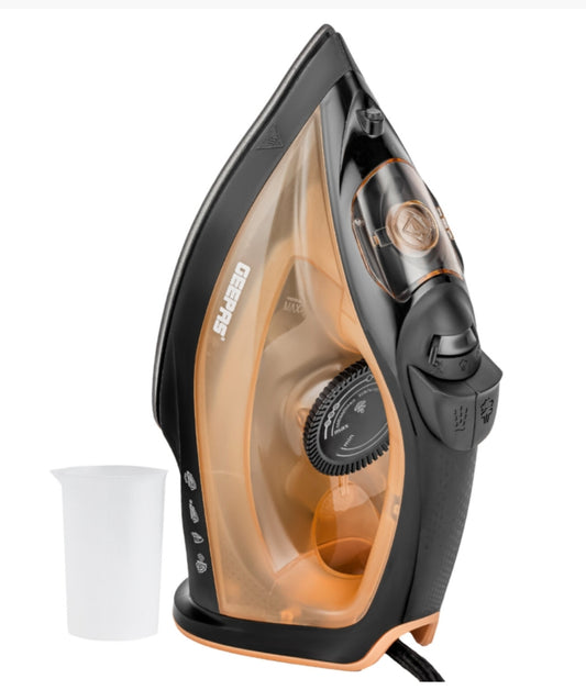 Geepas 1800W Steam Iron Dry & Wet Steam Iron with Temperature Control
