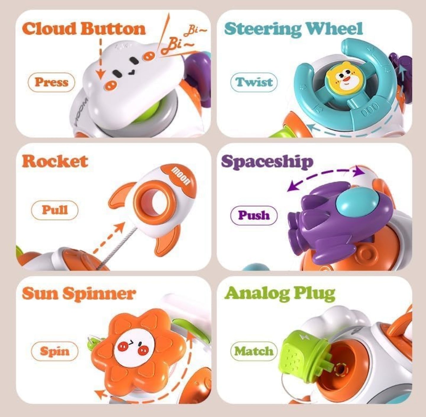 Montessori Sensory Toys for Toddlers 1-3 - Travel Activities