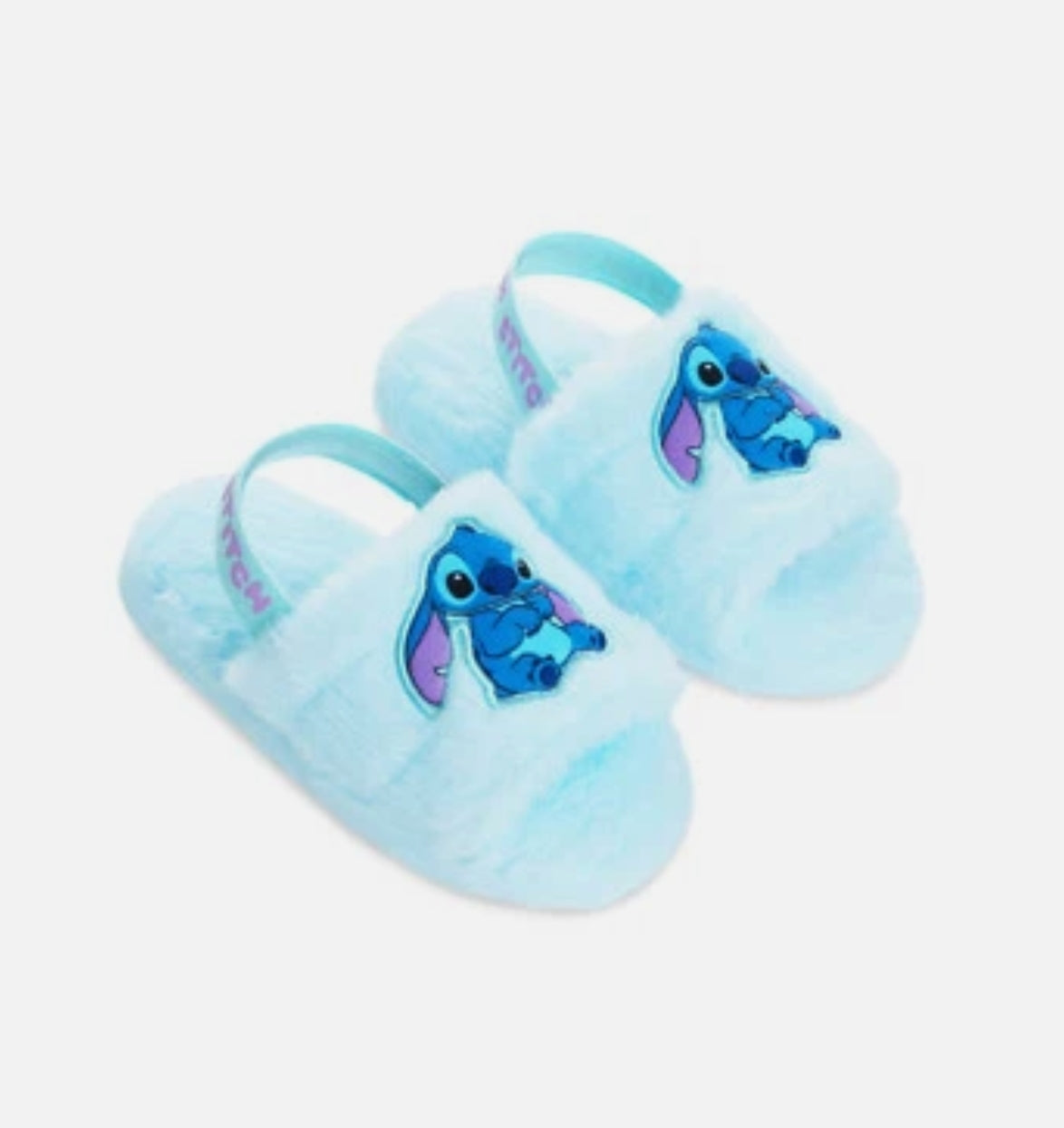 Girls Stitch Faux Platform Mules Slip-On Comfort Non-Slip Lounge Shoes