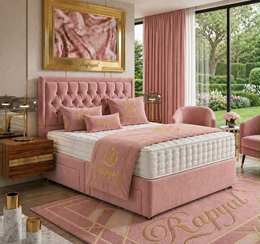 Double bed with mattress