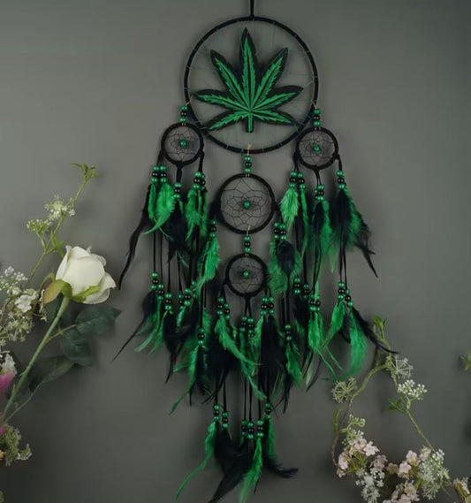 Weed Embroidered Leaf Weed Gifts for Women Men Room Bedroom Decorations