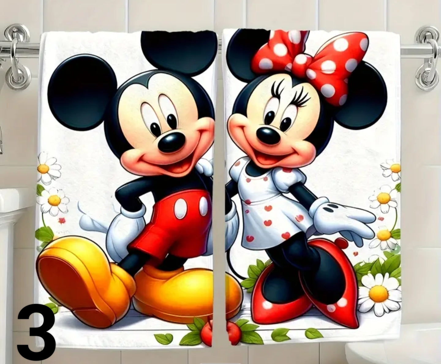 Mouse & Micky hand towels