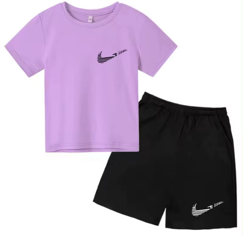 Children Summer New Short Sleeve T-shirt+shorts